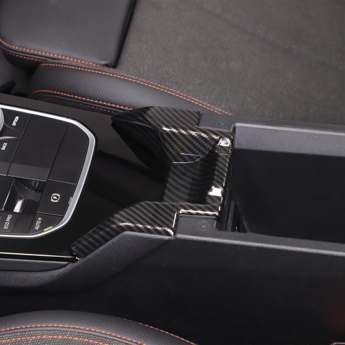 ABS Carbon Car Armrest Box Front Angle Trim Cover For BMW 1 2 Series 2020-2024 - Picture 4 of 11
