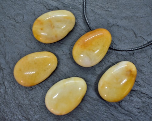 EDELSTEIN ANHÄNGER mit BAND Kette Trommelstein gebohrt CABOCHON/TROPFEN/FREEFORM - Bild 37 von 124