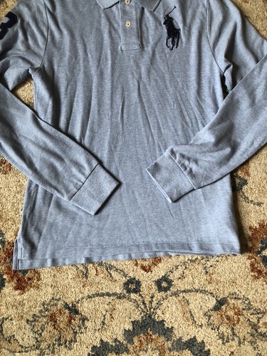 Polo Ralph Lauren Shirt Boys Youth XL 18 20 Big Pony Slim Fit Long Sleeve - Picture 5 of 9
