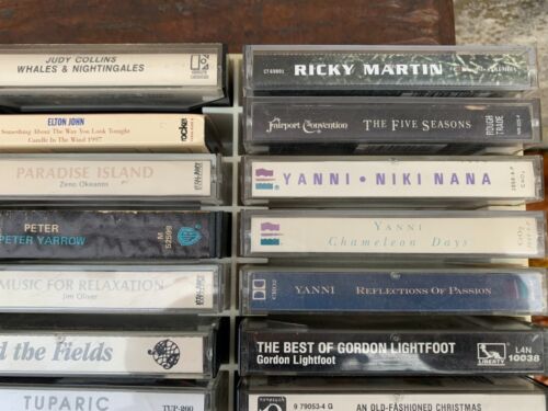 72 Original Cassette Tapes Enya Ricky Martin Elton John Neil Diamond Yanni &Case - Picture 10 of 12
