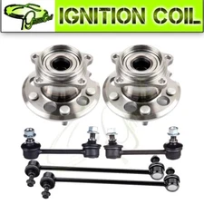 For TOYOTA RAV4 2001-2005 6PC Rear Wheel Bearing & Hub Sway Bar 4WD Steering Kit