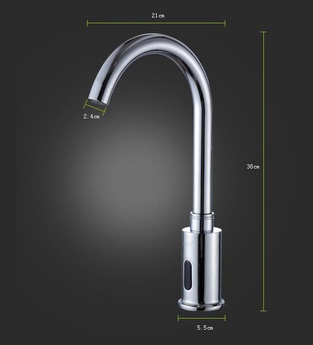 Sensor Automático Baño Lavabo Fregadero Mezclador Grifo Sin Contacto Grifo Montaje en Cubierta 1 Agujero - Imagen 15 de 73