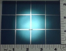 1108.50 LOT OF 12 MARINE 1" x 1" THIN BULLSEYE GLASS 90 COE