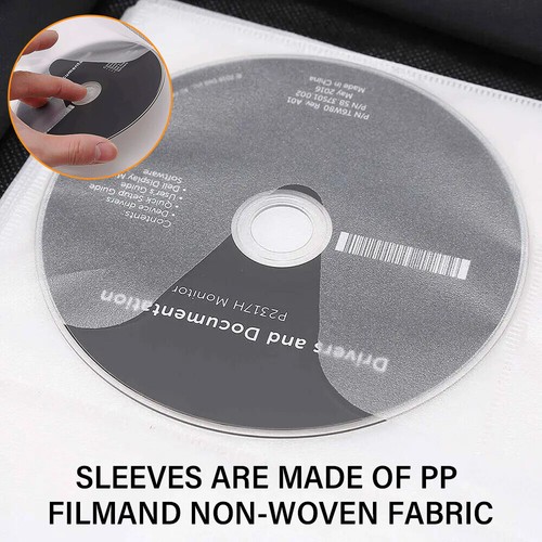 4Pcs 520 Disc CD DVD Storage Bag Portable Wallet Holder Case Box Organizer Black - Picture 9 of 13