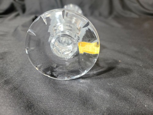 RARE Empoli Cut Crystal 10-5/8” x 2-3/4” Contemporary Hourglass Shape Vase w tag - Picture 5 of 7