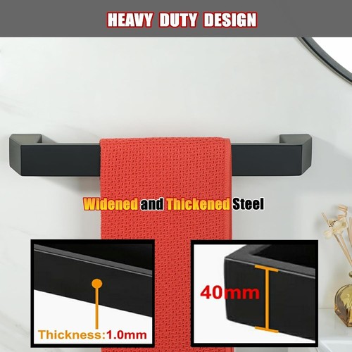 24 Inch Bath Towel Hanger bar Racks for Bathroom and Lavatory Stainless Steel - Picture 4 of 4