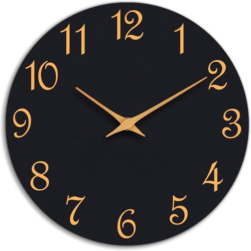 Relojes de Pared Modernos 8" Funciona con Pilas Silencioso Sin Tictac Reloj Decorativo para K - Imagen 12 de 12