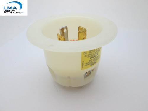 HUBBELL 2715 FLANGED INLET NYLON TWIST-LOCK RECEPTACLE PLUG 30A 125/250V ** NEW - Picture 1 of 5