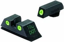 Meprolight Tru-Dot Glock 17 19 22 23 Self Illuminated Front Rear Night Sight Set