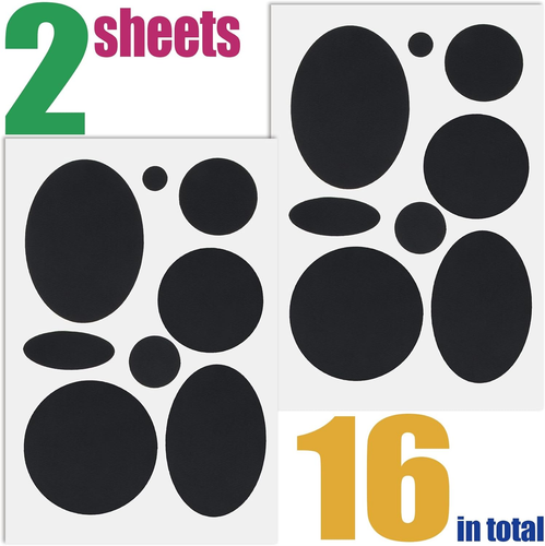 16Pcs Puffer down Jacket Repair Patch Kit, Black Nylon Fabric Repair Patch Self - Picture 3 of 12