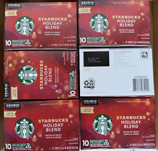 Starbucks Holiday Blend Medium Roast Coffee K-Cup Pods 60 Count 08-2025