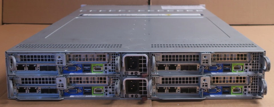 Supermicro 6028BT-HNC0R+ 4x X10DRT-B+ Nodes 4x E5-2630v4 384GB RAM 12x 3.5" Bay - Image 3 of 3
