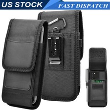 Case Nylon Belt Clip Holster Carrying Pouch For iPhone 16 15 14 13 12 11 Pro Max