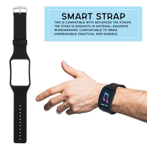 Black Smart Watch Wrist Band Watch Strap Compatible for Smart Watch . - Picture 9 of 12