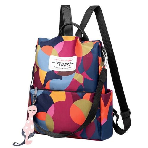 Women Anti-Theft Backpack Waterproof Rucksack Travel School Shoulder Bag - Picture 5 of 10