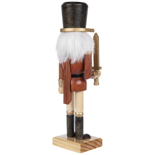 Brown & Gold Nutcracker With Sword. Christmas Home Décor Or a gift.  - Picture 2 of 3