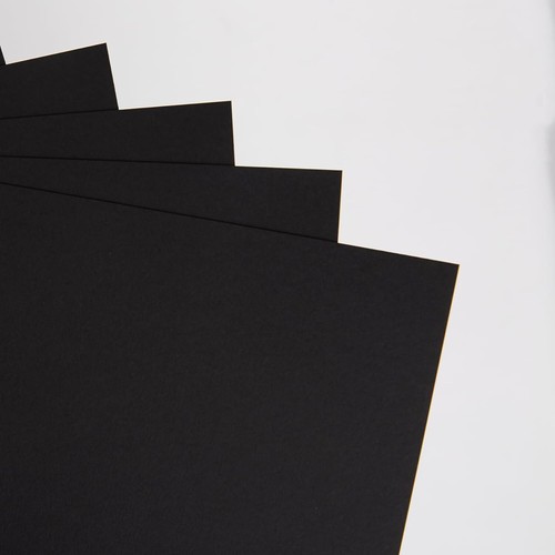 Stephens 240gsm A4 Card BLACK Art Crafts 2 x 25 Packs (50 SHEETS) NEW - Picture 2 of 6