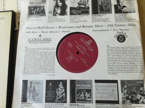Szigeti Bach 6 Sonatas & Partitas for Solo Violin 3LP Vanguard BG 627/9 ED1 NM - Picture 4 of 5