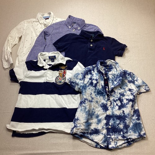 Ralph Lauren Kids Polo Shirts All Size 5 Toddler Set Of 4 With 1 Tommy Hilfiger