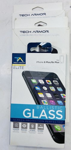 3-Tech Armor iPhone 6 Plus 6S Ballistic Glass Protector Elite Antiglare 3 Total - Picture 1 of 8