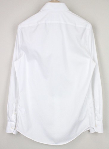 SUITSUPPLY Men Shirt 38/ 15 Solid White Formal Slim Cut Traveller Pure Cotton - Picture 2 of 8