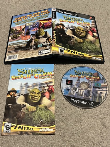 Shrek: Smash n' Crash Racing PlayStation 2 PS2 Complete CIB w/ Manual - Picture 1 of 6