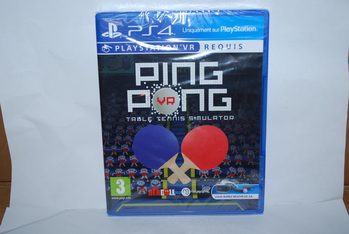 Jeu Ping Pong Table Tennis Simulator VR Pour PS4 - Neuf - Réalité Virtuelle