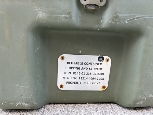 US Army Pelican Hardigg Mobile Military Surplus Weapons 12 Rifle Gun Hard Case - Picture 5 of 9