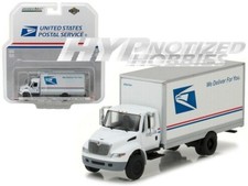 GREENLIGHT 1:64 USPS INTERNATIONAL DURASTAR BOX TRUCK DIE-CAST WHITE 33090-B