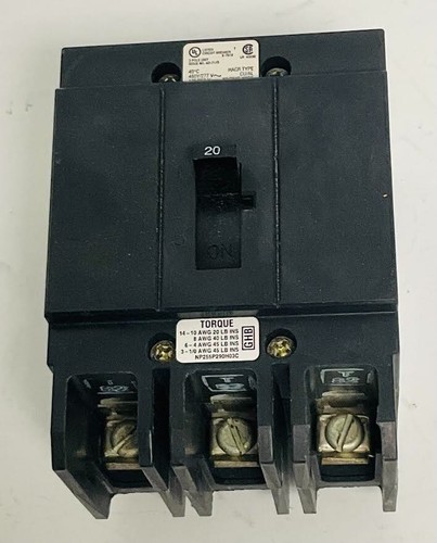 Disyuntor martillo cortador GHB3020 20A 480V 3P nuevo caja abierta envío gratuito - Imagen 8 de 8