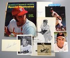 Lot Of (31) Signed Mlb Vintage Players Post Cards Photos Magazine Page Autograph