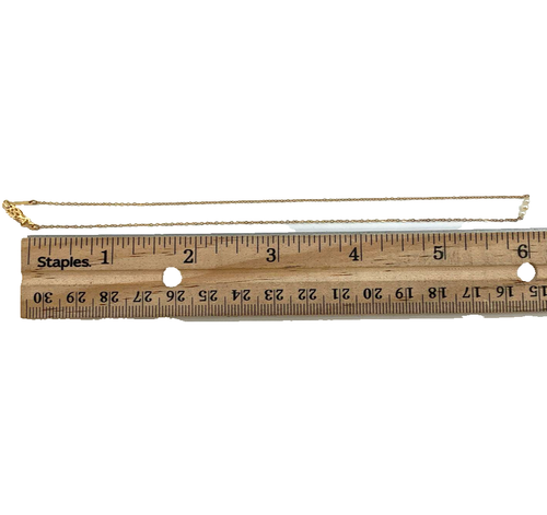 Collana di perle vintage ORO GIALLO MASSICCIO 14K aggiungi una Akoya 2,3 mm bambino bambino .74gr 12" - Foto 10 di 13