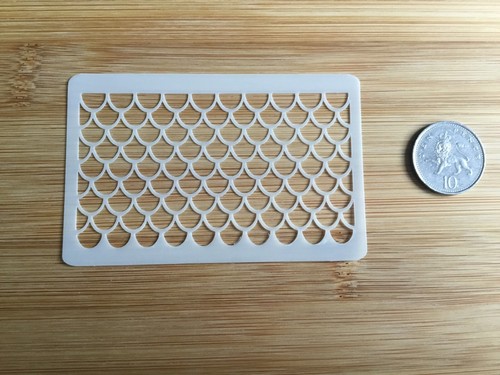 Face painting stencil henna glitter tattoo reusable washable MERMAID  9.5 cm x 6 - Picture 3 of 3