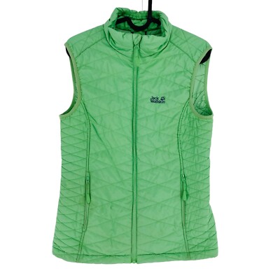 Jack Wolfskin Stormlock Microguard Mint Green Quilted Vest Jacket