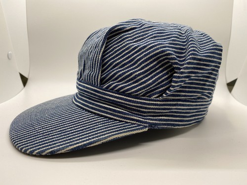 Gorra Cadete a Rayas Sombrero Adulto Ajustable Talla 54cm Azul Blanco 100% Algodón  - Imagen 2 de 7
