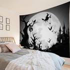 Pumpkin Full Moon Castle Halloween Tapestry Wall Hanging Bedroom Dorm Decor
