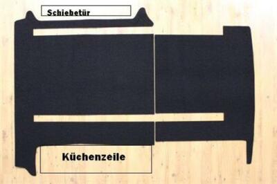 Gastraum und Kofferraum Teppich Fußmatte für VW T5 T6 California Comfortline