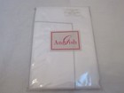 Ann Gish White Aqua Hemstitch Euro Sham 400TC