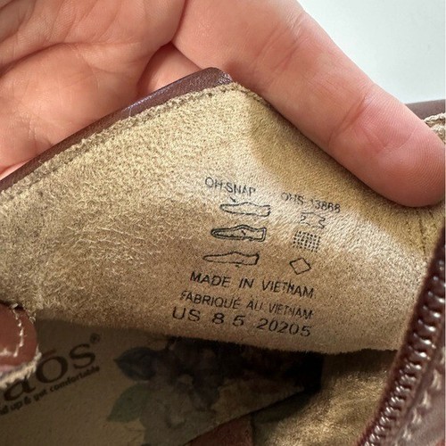 Taos Womens 8.5 Oh Snap Brown Leather Ankle Boots Booties - Picture 7 of 9
