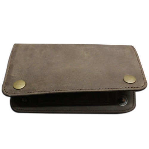 Black Leather Cigarette Case Tobacco Pouch Holder Rolling Pouch Case Paper Pouch - Picture 13 of 15