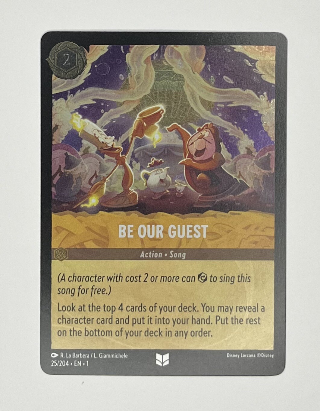 Be Our Guest 25/204 Cold Foil Disney Lorcana First Chapter NM