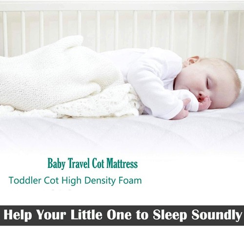 NEW QUILTED THICK BABY TODDLER COT BED FOAM MATTRESS BREATHABLE ALL SIZES - Picture 8 of 13