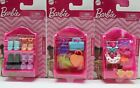 17 Pc Barbie Shoes Headbands Sunglasses Purses Accessories Mattel Lot of 3 Packs