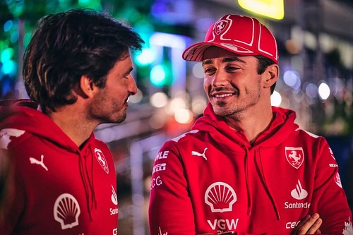 FERRARI Formula 1 CHARLES LECLERC Cap PUMA VEGAS F1 White Hat Joshua Vides 16 - Picture 10 of 18