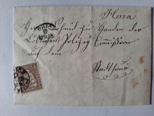 SWITZERLAND; 1866 - Stamp on cover - rare item !