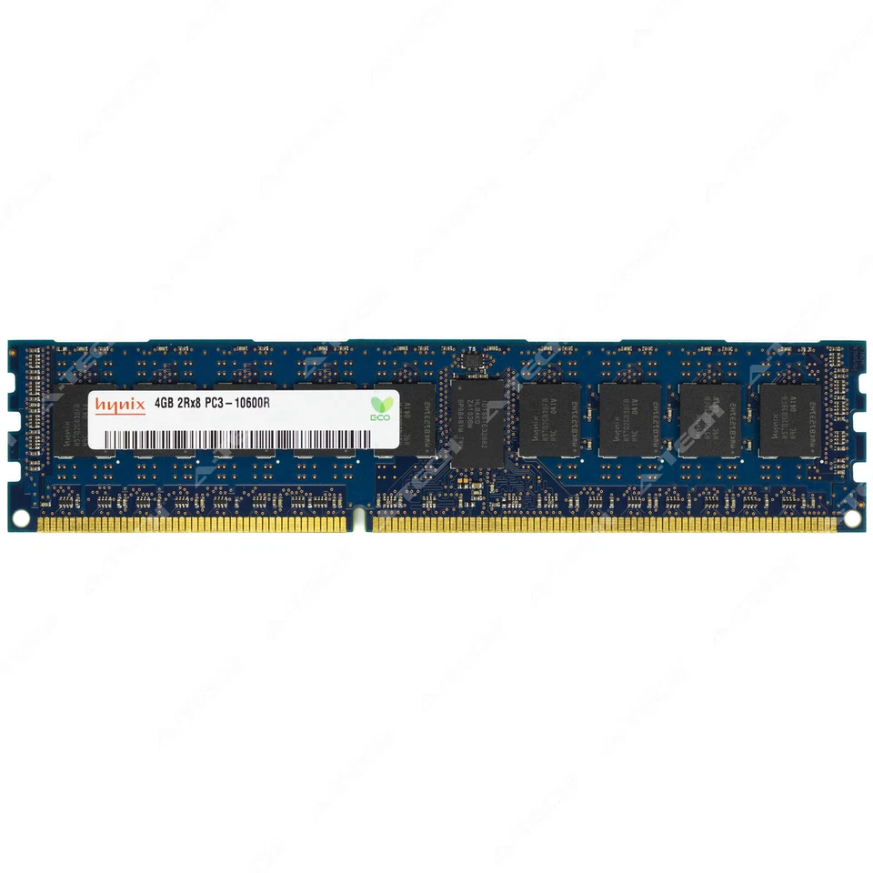 Hynix 4GB 2Rx8 PC3-10600 RDIMM DDR3 1333MHz ECC REG Registered Server Memory RAM