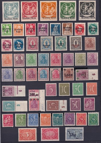 Germany Reich 1920-1921 Collection ex. Michel 119-176 Mint **/*