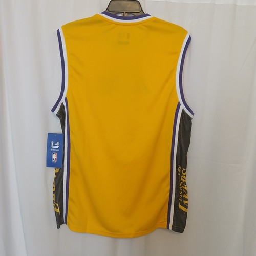 Los Angeles Lakers Jersey Mens Large Yellow Purple Sleeveless Tank - Picture 3 of 14