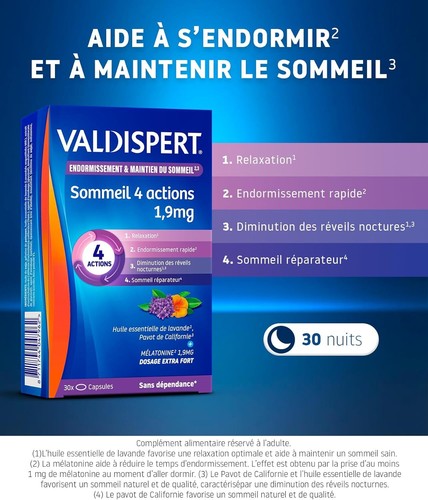 Sleep & Sleep Maintenance 4 Actions 1.9 mg - Picture 2 of 4