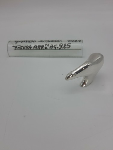 Figura/Arredamento "Orso" - Argento 925 - Cod. SM310 - Garzi - Foto 8 di 9